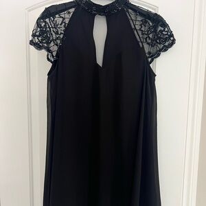 Lipsy Black Dress with Sequin Detail